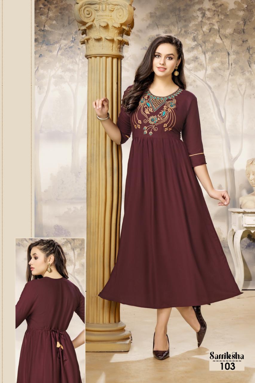 Samiksha By Hirwa Designer Kurti Catalog 